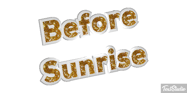 Before Sunrise Текстовый эффект