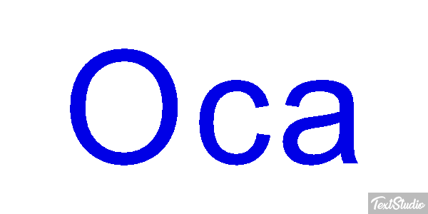 Oca Text effect