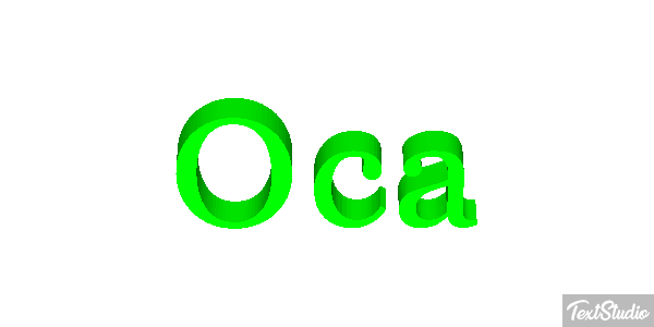 Oca Text effect
