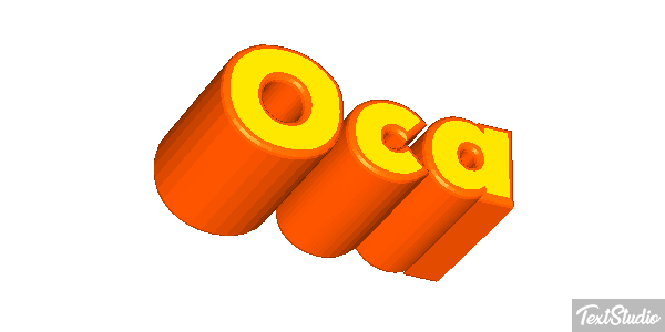 Oca Text effect