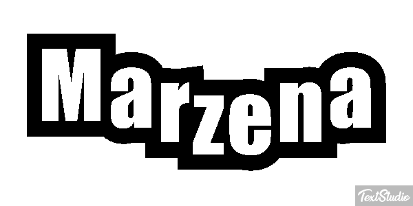 Marzena Text effect