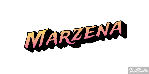 Marzena Text effect