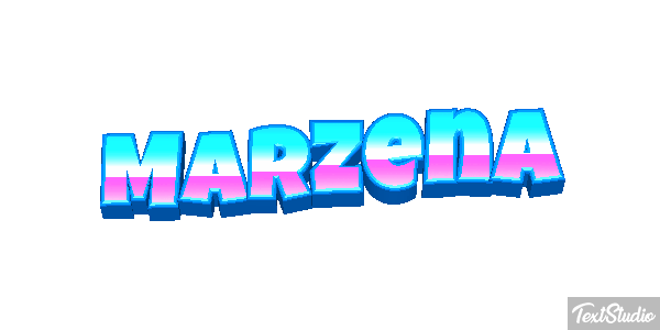 Marzena Text effect