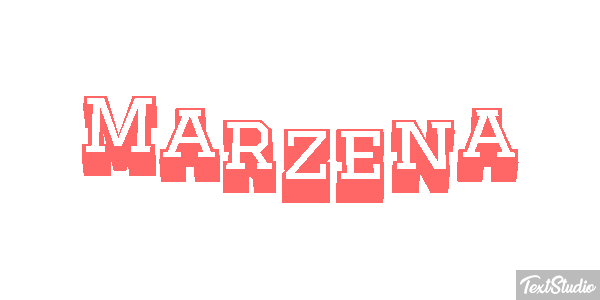 Marzena Text effect