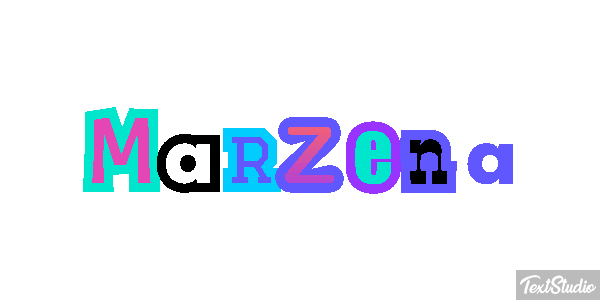 Marzena Text effect