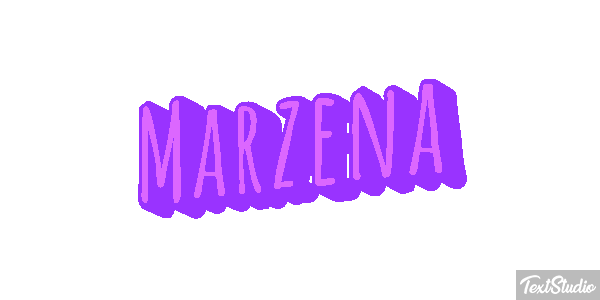 Marzena Text effect