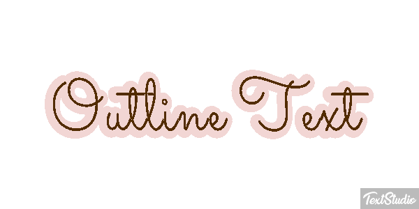 Outline Text Text effect