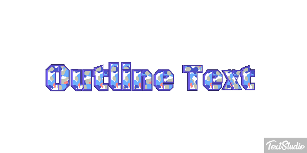 Outline Text Text effect