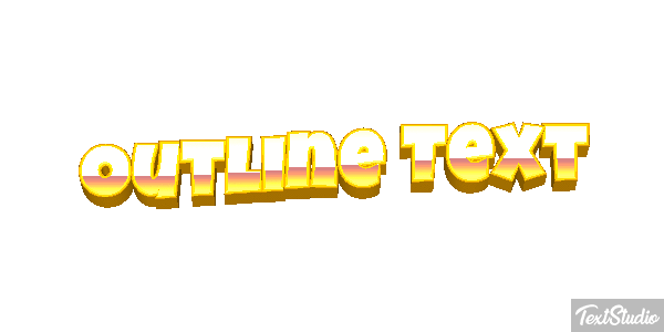 Outline Text Text effect