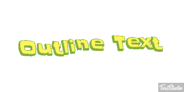 Outline Text Text effect