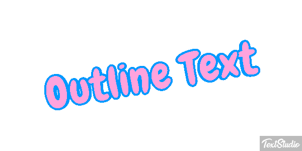 Outline Text Text effect