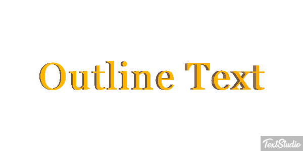 Outline Text Text effect