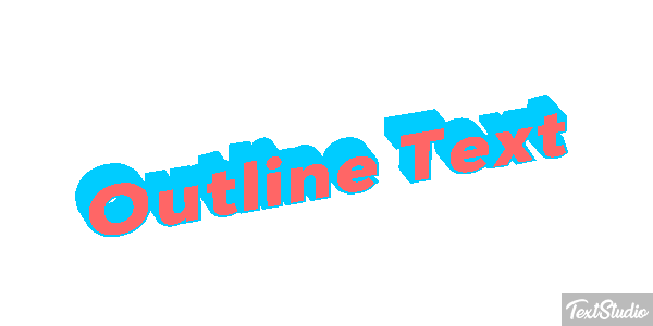 Outline Text Text effect