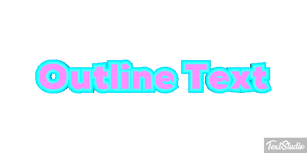 Outline Text Text effect