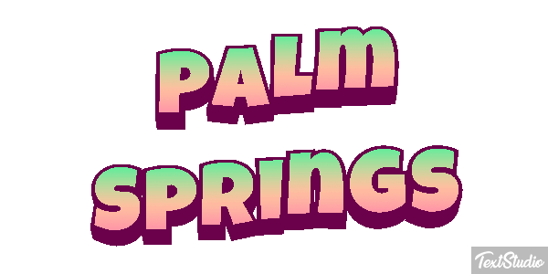 Palm Springs Efekt tekstowy