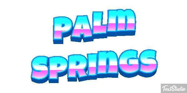 Palm Springs Efekt tekstowy