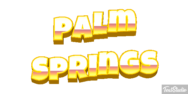 Palm Springs Efekt tekstowy