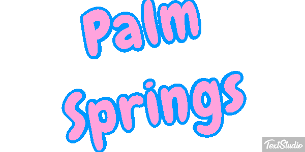 Palm Springs Efekt tekstowy