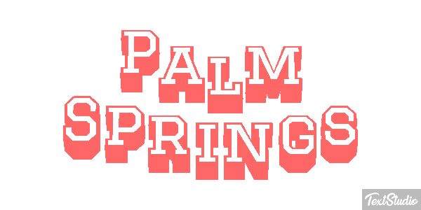 Palm Springs Efekt tekstowy