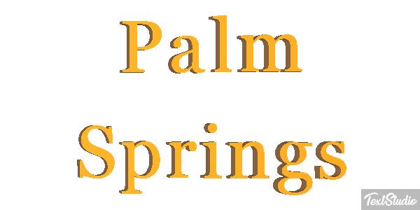 Palm Springs Efekt tekstowy