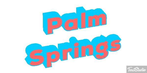 Palm Springs Efekt tekstowy