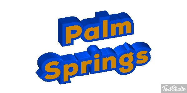 Palm Springs Efekt tekstowy