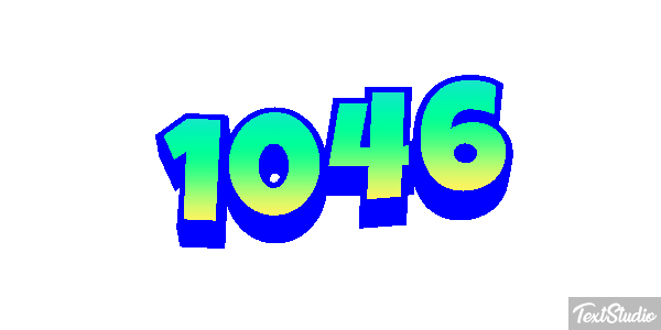 1046 Text effect