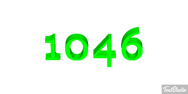 1046 Text effect