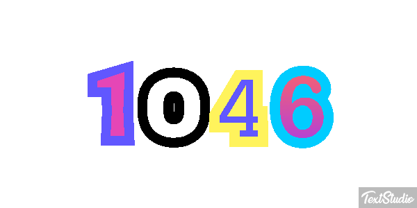 1046 Text effect