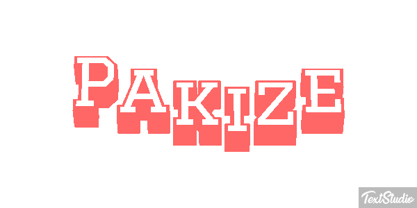 Pakize Текстовый эффект