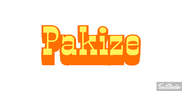 Pakize Текстовый эффект