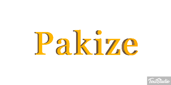 Pakize Текстовый эффект