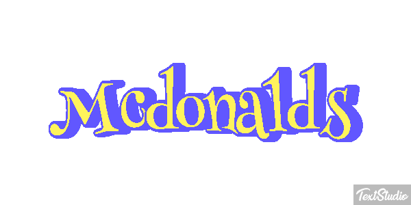 Mcdonalds Efeito do texto