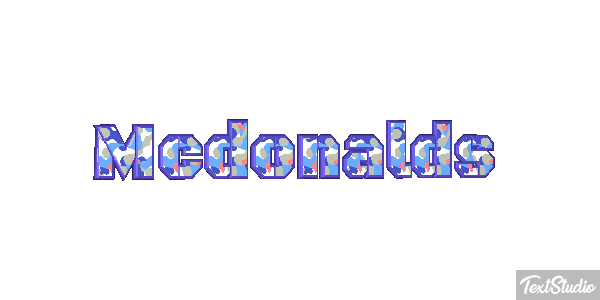 Mcdonalds Efeito do texto