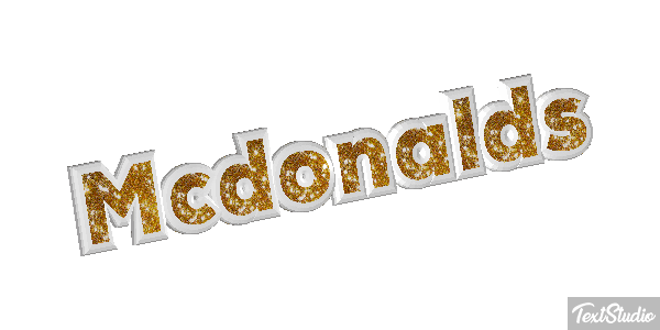 Mcdonalds Efeito do texto