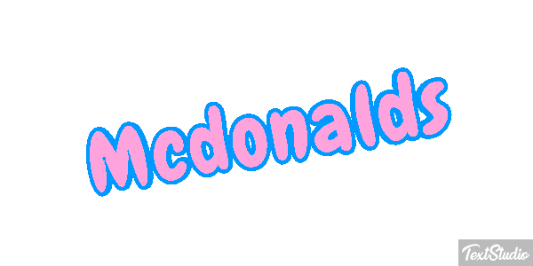Mcdonalds Efeito do texto