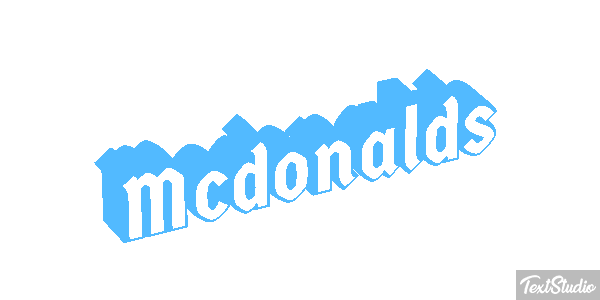 Mcdonalds Efeito do texto