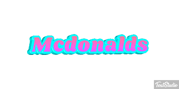 Mcdonalds Efeito do texto