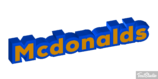 Mcdonalds Efeito do texto
