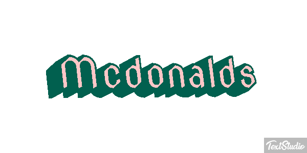 Mcdonalds Efeito do texto