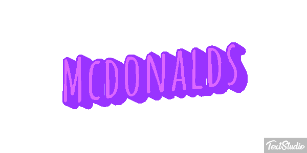 Mcdonalds Efeito do texto