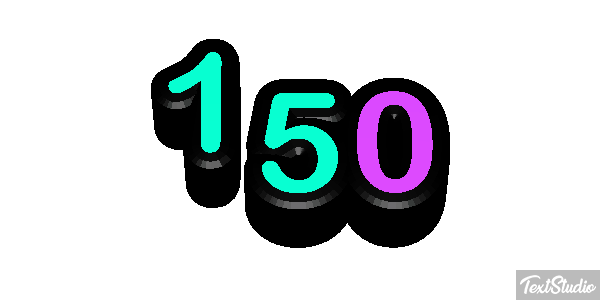 150 Text effect