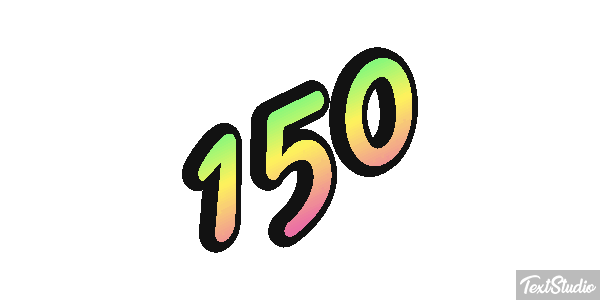 150 Text effect