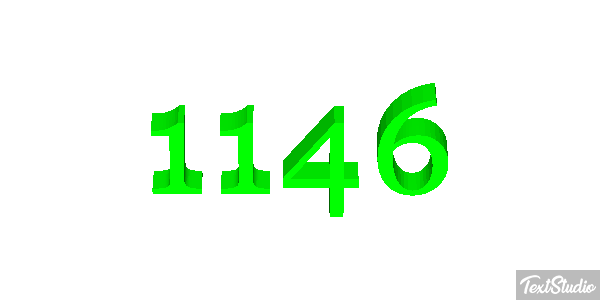 1146 Tekst effect