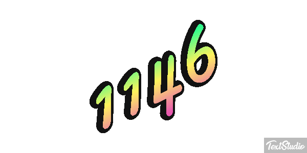 1146 Tekst effect