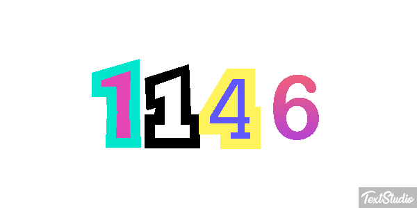 1146 Tekst effect