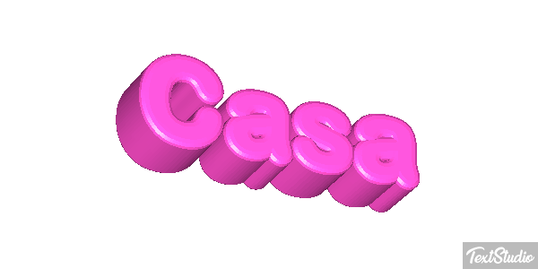 Casa Efecto de texto