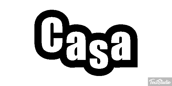 Casa Efecto de texto