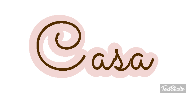 Casa Efecto de texto