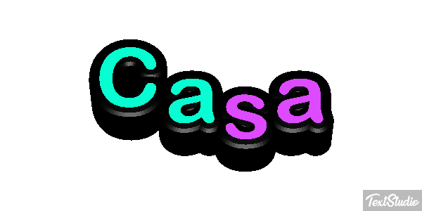 Casa Efecto de texto